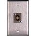 TecNec WPL-1103 Stainless Steel 1-Gang Wall Plate with Female 75 Ohm BNC Canare BC WPL-1103
