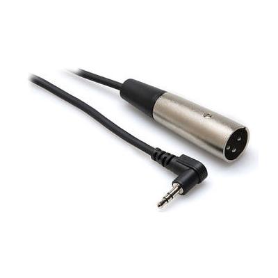 Hosa Technology XVM-101M Angled Stereo 3.5mm to 3-Pin XLR Male Microphone Cable (1') XVM-101M