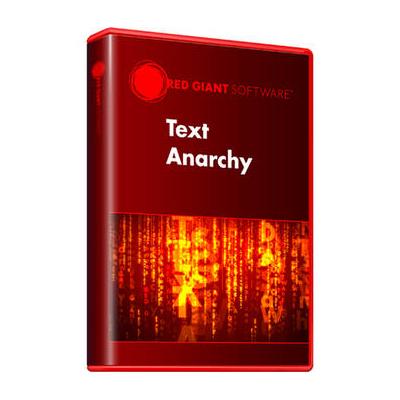 Red Giant Used Text Anarchy 2.3 TEXT-D