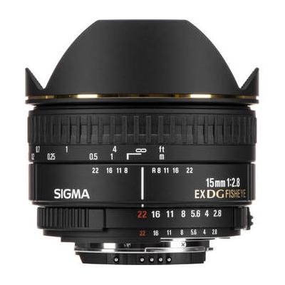 Sigma Used 15mm f/2.8 EX DG Diagonal Fisheye Lens for Nikon F 476306