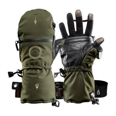 The Heat Company Used Heat 3 Smart Mittens/Gloves (Size 9, Tarmac Green) 35409