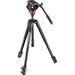 Manfrotto Used 500 Fluid Video Head with 190X Video Aluminum Tripod & Leveling Column Kit MVK500190XV