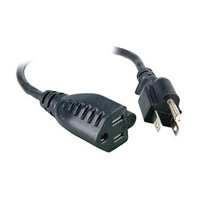 Comprehensive Universal AC Power Extension Cord (16 AWG, Black, 25') ACP-BK-25