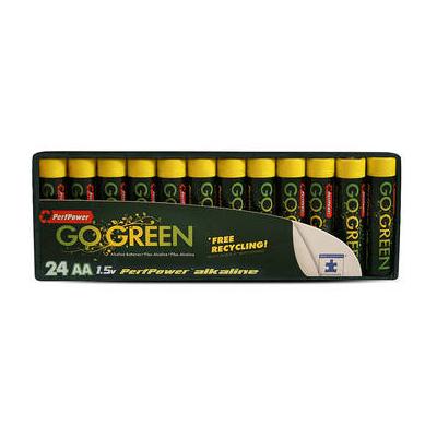 PerfPower Go Green AA Alkaline Batteries (24-Pack) 24011