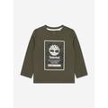 Timberland Baby Boys Long Sleeve Logo T-shirt In Green Size 2 Yrs