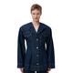 GANNI Rinse Denim Fitted Blazer in Navy Size 6 Organic Cotton Women's