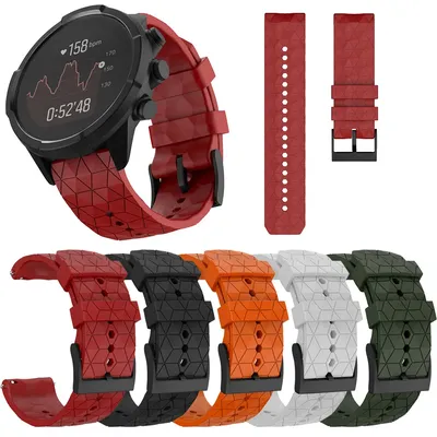 Bracelet de rechange en silicone pour montre intelligente SUUNTO 9/ Baro coloré accessoires de