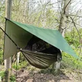 Hamac anti-moustique pour camping en plein air lit-balançoire tissu parachute moustiquaire