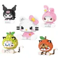 Sanurgente-décennie s de construction de figurines d'anime pour enfants Hello Kitty My Melody