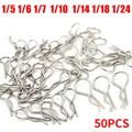 50PCS RC Auto Teil 1/5 1/6 1/7 1/8 1/10 1/12 1/14 1/16 RC Autos Shell Körper Clips Pins Gehäuse