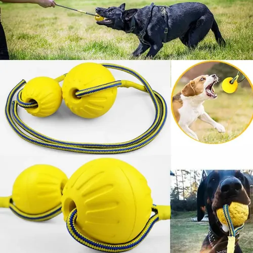 Haustier Hund Spielzeug EVA Ball Spielzeug mit Seil Interaktive Tauziehen Spielzeug für Große Hunde