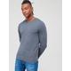Calvin Klein Merino Crew Neck Sweater - Grey , Dark Grey, Size 2Xl, Men