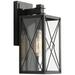 Pahcy 11.8" High Black Glass Outdoor Wall Light