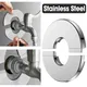 1PC Self-Adhesive Stainless Steel Faucet Decorative Cover Shower Chrome Finish Water Pipe Wall