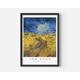Vincent Van Gogh, Wheat field with Crows, Mid-Century Art Poster, Famous Painting, Famous Artist Wall Decor, Museum Wall Art, Exhibition Art