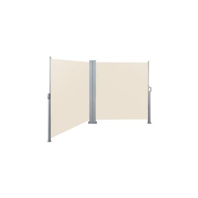 SVITA Doppelseitenmarkise ausziehbar freistehend Sichtschutz 600x200 cm Beige