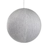 19.5-inch Silver Tinsel Inflatable Christmas Ornament Outdoor Decor
