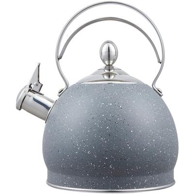 Creative Home 2.5 Qt. Stainless Steel Whistling Tea Kettle, Opaque Gray - 2.5 Quarts