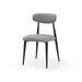 Simple Dining Chairs Set of 4 Upholstered Side Chairs with Metal Legs Windsor Chair and Backrest , for Lawn Camping Chairs