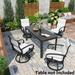 Pellebant Outdoor Aluminum Patio Swivel Dining Chairs Sunbrella