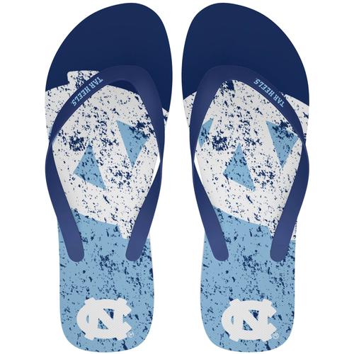 FOCO North Carolina Tar Heels Flip-Flops mit großem Logo