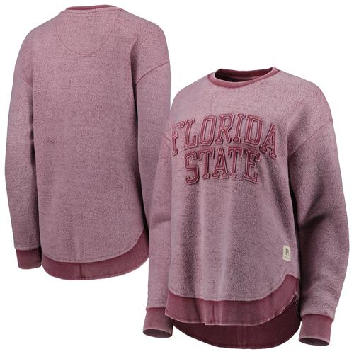 Damen Pressbox Garnet Florida State Seminoles Ponchoville Pullover Sweatshirt