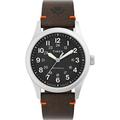 Timex Men's Expedition North Field Mechanical 38mm Watch - Brown Strap Black Dial Stainless Steel Case, Brown, One Size, 38 mm Expedition North Field Mechanical