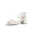 Gabor Women Sandals, Ladies Strappy Sandals,Summer Shoes,Straps,Elegant,Feminine,Light Heel,Beige (Puder),39 EU / 6 UK