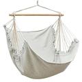 AMANKA XL Outdoor Hammock Chair 155x125cm - Hanging Chair Outdoor Tree Swing Chair Patio Chair - Garden Hanging Chair Hanging Seat Swing Chair for Bedroom Kids Hammock Swing Chair Outdoor Hang Out Pod