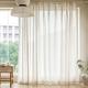 Natural Linen Curtains 108 inches Pinch Pleated, Semi Sheer Curtains Linen Textured Light Filtering Window Curtains for Living Room Bedroom, Pinch Pleat Drapes with Hooks, 1 Panel 84" Wx108 L