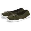 Sneaker Ballerinas LASCANA, Damen, Gr. 37, grün (olivgrün), Obermaterial: 100% Textilmaterial. Decksohle: 100% Textilmaterial. Laufsohle: 100% Synthetik, unifarben, sportlich, Schuhe, Slipper, Halbschuh, ultraleicht zum Reinschlüpfen VEGAN