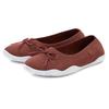 Sneaker Ballerinas LASCANA, Damen, Gr. 39, rot (rotbraun), Obermaterial: 100% Textilmaterial. Decksohle: 100% Textilmaterial. Laufsohle: 100% Synthetik, unifarben, sportlich, Schuhe, Slipper, Halbschuh, ultraleicht zum Reinschlüpfen VEGAN
