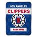 "LA Clippers 30"" x 40"" Personalized Baby Blanket"