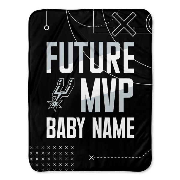 san-antonio-spurs-30"-x-40"-personalized-baby-blanket/