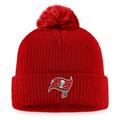 Women's Fanatics Branded Red Tampa Bay Buccaneers Cuffed Knit Hat with Pom