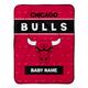 Chicago Bulls 30" x 40" Personalized Baby Blanket