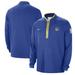 Men's Nike Royal Golden State Warriors Authentic Performance Half-Zip Jacket