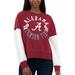 Women's G-III 4Her by Carl Banks Crimson/White Alabama Crimson Tide Team Pride Colorblock Pullover Sweatshirt