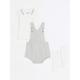 River Island Baby Baby Boy Herringbone Romper Set - Grey