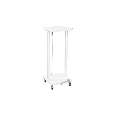 Proregal Abfallsackständer mit Deckel und Fußpedal | 60 Liter, HxBxT 88x37x44cm | Weiß Image