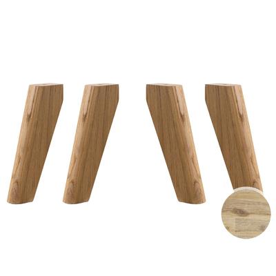 Hasena Soft-Line Füsse Masi 4er-Set / 20 cm / Eiche brandy, geölt Image