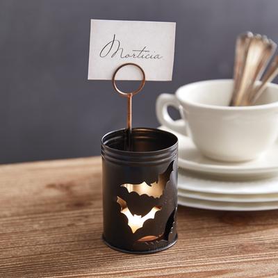 Bats Luminary Place Card Holder - Box of 4 - 2½'' dia. x 6''H