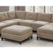 37" Corner Wedge Camel Chenille Fabric Modular Cushion Back Sofa Living Room Furniture, Americana Sofa, One Arm Sofa