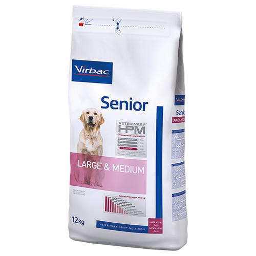 2x12kg Virbac Veterinary HPM Senior Dog Large & Medium Trockenfutter Hund