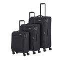 travelite 4-Rad Koffer Set Weichschale, Größen L/M/S, Serie CHIOS Trolley Set in zeitloser Optik, Handgepäck erfüllt IATA Bordgepäck Maß