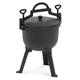 Royal Catering RC-POT-02 Dutch Oven with Lid and 3 Legs, 4 L with Hook for Hanging Roasting Dish Cast Iron Pot Casserole Pot