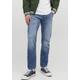 Tapered-fit-Jeans JACK & JONES "JJIMIKE JJORIGINAL MF 506 I.K" Gr. 31, Länge 32, blau (blue denim) Herren Jeans Tapered-Jeans