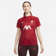 Liverpool F.C. Academy Pro Women's Nike Dri-FIT Pre-Match Football Top - Red - Polyester