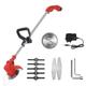 12V/24V Cordless Electric Grass Trimmer Lawn Mower Cutting Edging Ties Garden Tool W/ 1/2 Battery