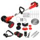 42V 13000mAh Cordless Grass Trimmer Set Grass Shear Shrubber Hedge Trimmer Lawn Mower Pruning Machine W/ Wheels Garden T